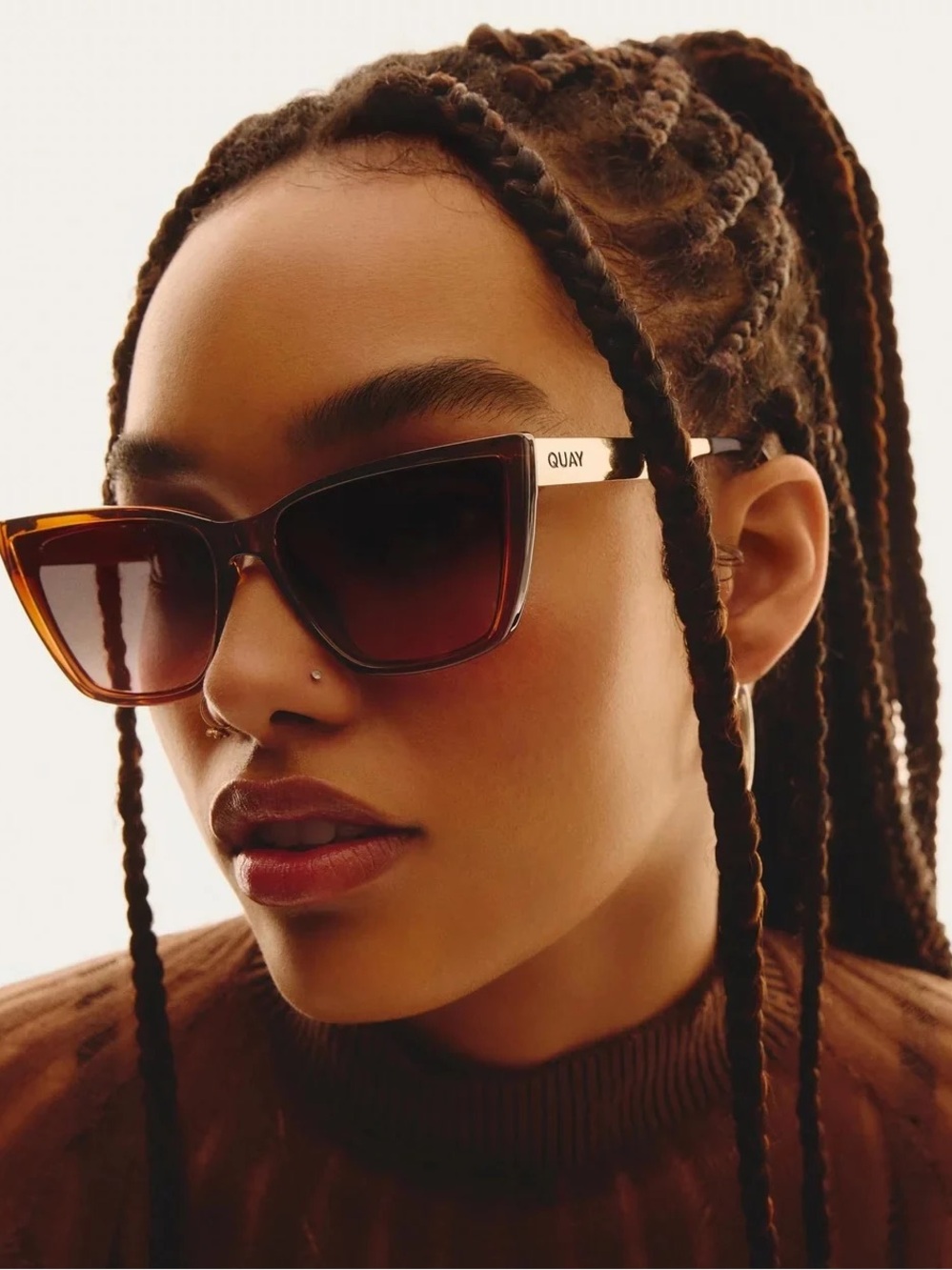 QUAY| ‘Call The Shots’ Remixed Polarized Cat Eye Sunglasses